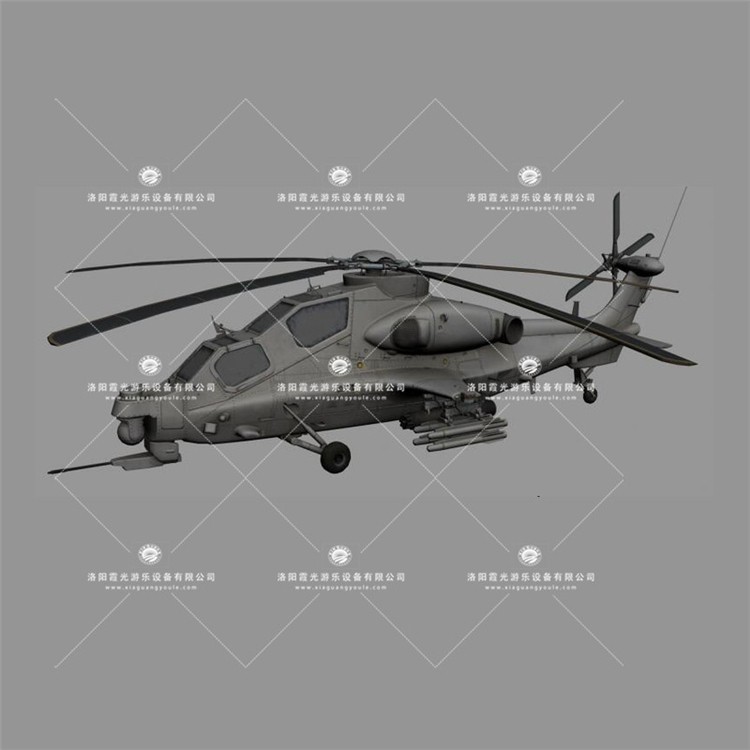 太湖武装直升机3D模型